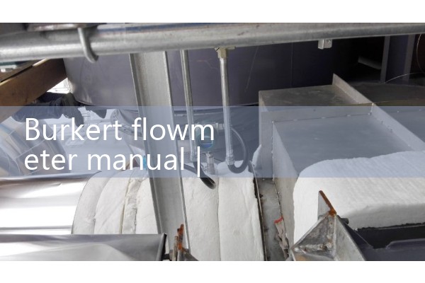 Burkert flowmeter manual