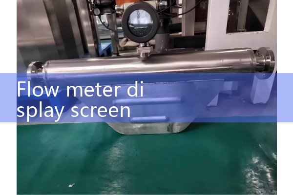 Flow meter display screen