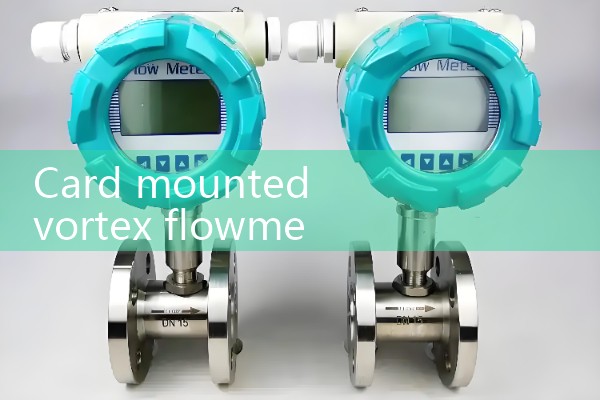 Card mounted vortex flowmeter