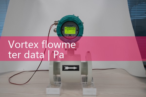 Vortex flowmeter data